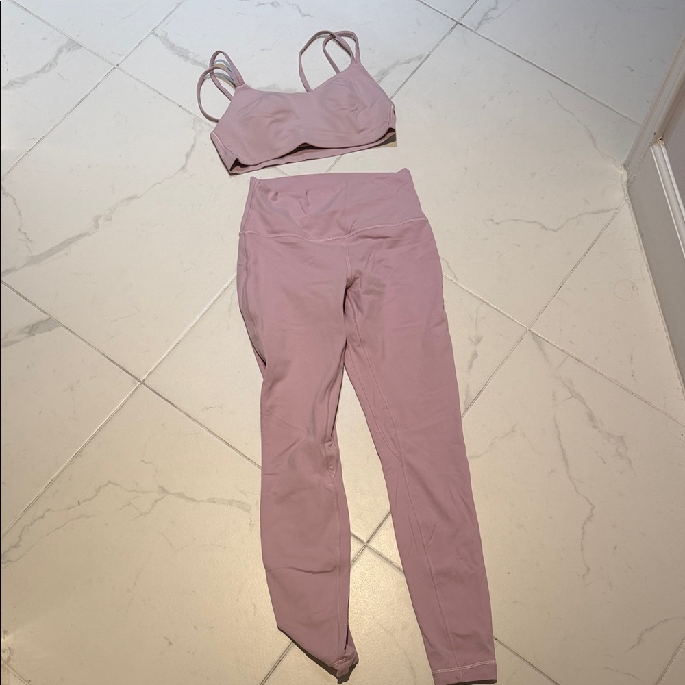 Lululemon pink peony set